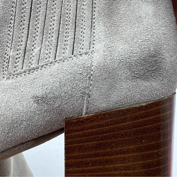 Aquatalia Taupe Charlotte Weatherproof Suede Booties Size 7.5